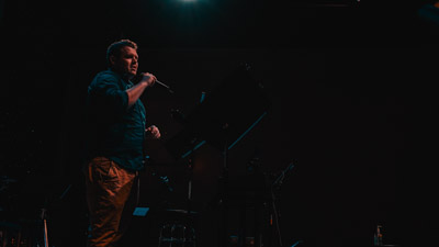 Guy on microphone