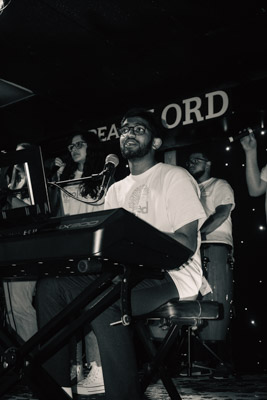 Guy on keyboard