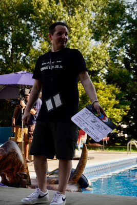 Director by pool