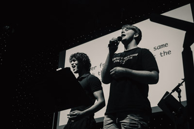 Guy singing